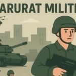 DARURAT MILITER - Ramai Soal Kebijakan Darurat Militer, Apa Artinya? Ini Hal yang Membatasi Masyarakat. Ilustrasi darurat militer. (Chatgpt.com/Ai/ Lulu Aulia Lisaholith)