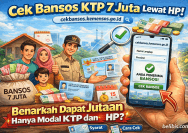 cek bansos ktp 7 juta lewat hp