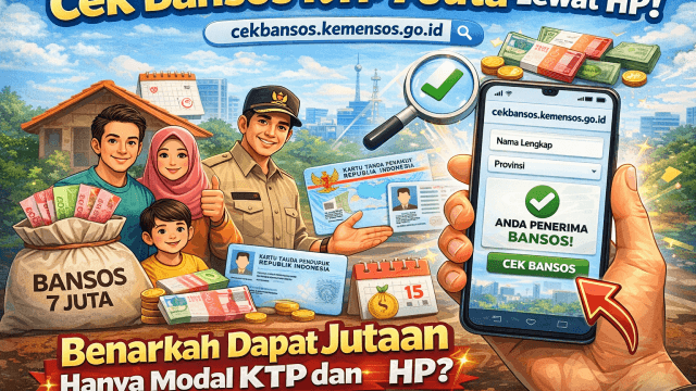 cek bansos ktp 7 juta lewat hp