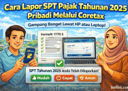 cara lapor spt pajak tahunan 2025 pribadi melalui cortex